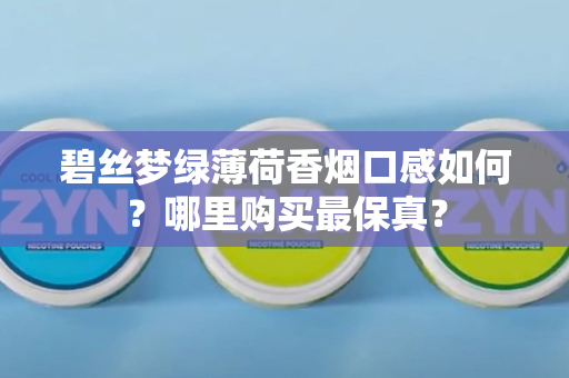 碧丝梦绿薄荷香烟口感如何？哪里购买最保真？